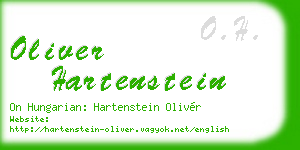 oliver hartenstein business card