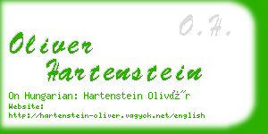 oliver hartenstein business card